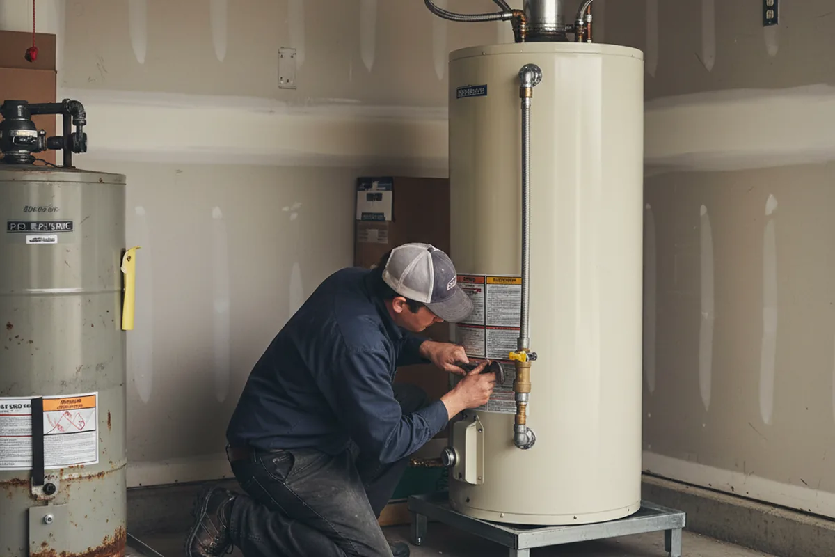 Water heater and shutoff valve replacement in Wapato